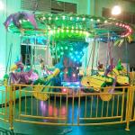 Theme Park Flying Chair Ride With Dinosaur Cockpit Long Working Life