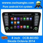 Ouchuangbo Auto Radio Stereo DVD Player for Skoda Octavia 2014 Pure Android 4.4