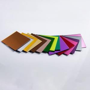 China 3mm Multi Color Glossy Large Plexiglass Panels Acrylic Mirror Wall Decor on sale