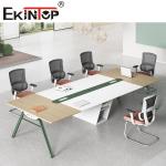 Custom Wood Steel Conference Table Revolving For Office Furniture