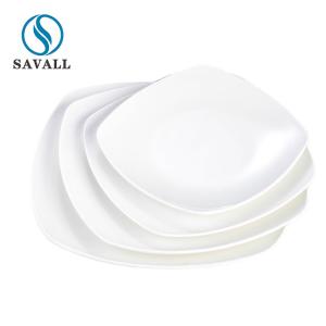 Wholesale 5 Inch Square White Porcelain Dinnerware Dishwasher Safe from china suppliers