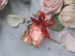 ODM 5*5*12cm Candy Chocolate Wedding Paper Box With Ribbon