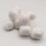 Little Sterile Cotton Balls Skin Disinfection Cleaning Lightweight Eound Shaped