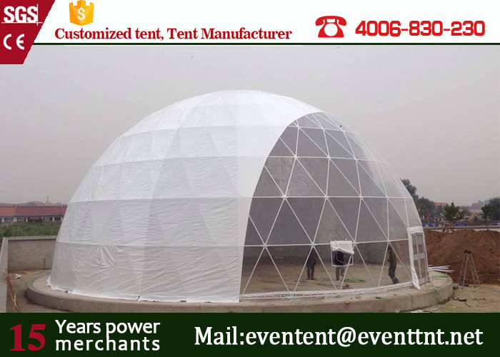 25meters diameter white PVC roof Large Dome Tent for 1000 people