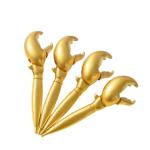 Crab Pliers Shaped Mini Creative Ball Pen Golden Wooden Fish 0.7mm Ballpoint Pen