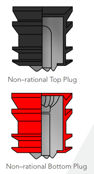 Yellow 7 Standard Cementing Plug 122mm Top And Bottom Plug Cement