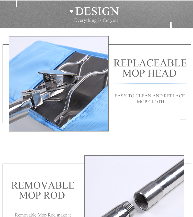 Size Customized Clean Room Mops With Anti Dust Strong Decontamination