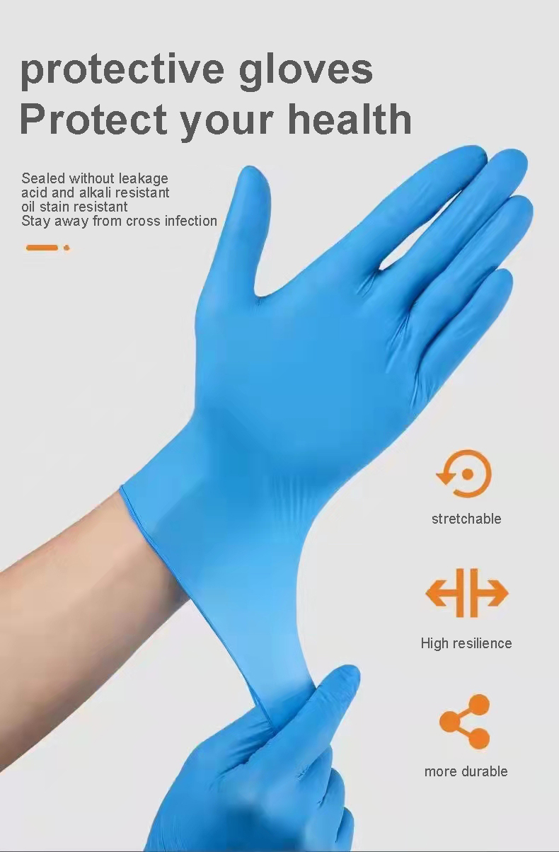 Disposable Medical Nitrile Gloves 7 Mil Plastic Powder Free