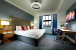 Singapore hotel interior design of Guestroom furiture Laminate wood bunk bed