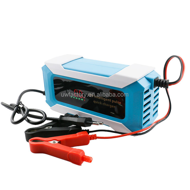 FCP 10Amp Car Battery Charger 12V/24V Smart Fully Automatic Battery Charger Maintainer Trickle Charger for Car Truck Motorcycle