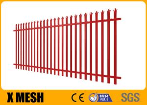 Wholesale W Section 68mm Security Metal Fencing Red Pvc Coated For Chemical Plant from china suppliers