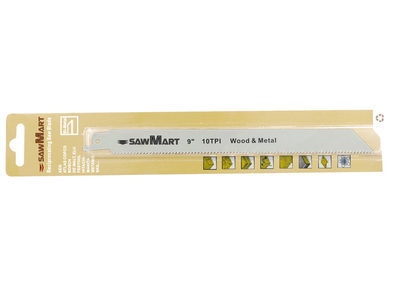 Reciprocating saw blade WD910A 225mm 10T for metal materials flexible cutting