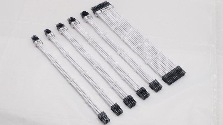 Sleeved Braided Extension PC Adapter PSU Extension Cable Motherboard Electric Cable Female Male Cable Length 18AWG 30cm