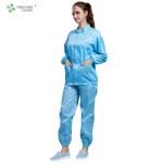 Easy Clean Anti Static Garments Safety Workwear Clothing Conductive Grid Fibre