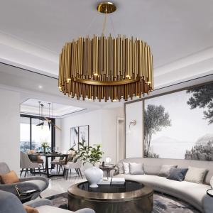 Wholesale Luxury Gold Chandelier For Living Room Modern LED Home Decor tube chandelier(WH-CY-166) from china suppliers