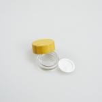 5g Frosted Clear Glass Jar with Bamboo Wood Lid Keep Your Cosmetic Face Cream