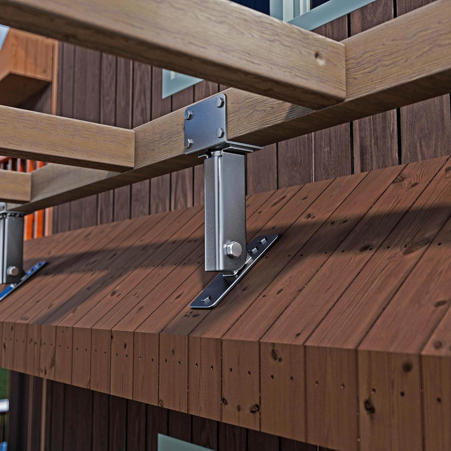 DIY Kit Lumber Pergola Brackets Patio Support Post Bracket with ISO9001 Rohs CE 16949