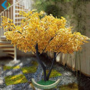 Wholesale Golden Artificial Ginkgo Tree For Wedding Hotel Interior Landscaping Decoration from china suppliers