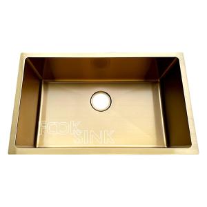 Wholesale Undermount Nano PVD Stainless Steel Sink 30'' Single Bowl Gold from china suppliers