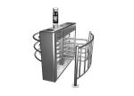 Face Recognition 40cm Arm 40W Waist Height Turnstile