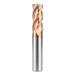 Professional Carbide Flat End Mill , Small Diameter End Mills For Steel Milling