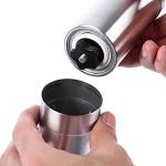 Stainless Steel Coffee Mill Grinder Brushed Manual Coffee Grinder