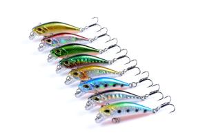 Wholesale Submerged Minnow Fishing Lures Baits Warped Bass 4.7cm / 3.7g from china suppliers