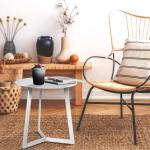 18.12inch High Tomile Small Round End Tables For Living Room