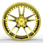 2 Piece 20x10 Inch Bmw M6 Golden Pcd 139.7mm Polishing Forged Wheels