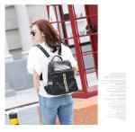 Boutique fashion leather handbag shoulder bag black backpack female