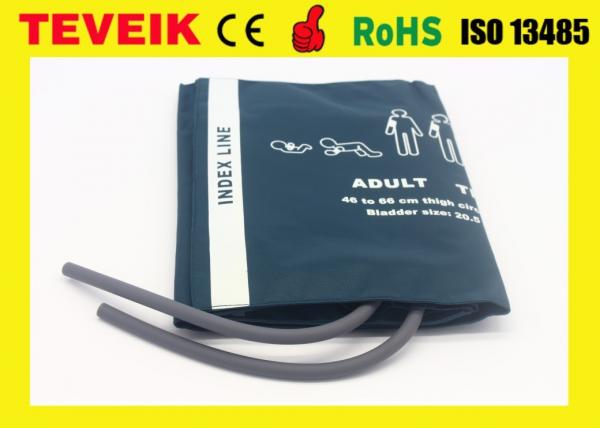 Quality Factory Price Reusable Datex Ohmeda Nylon Material Double Tube NIBP Blood Pressure Cuff For Adult Thigh for sale