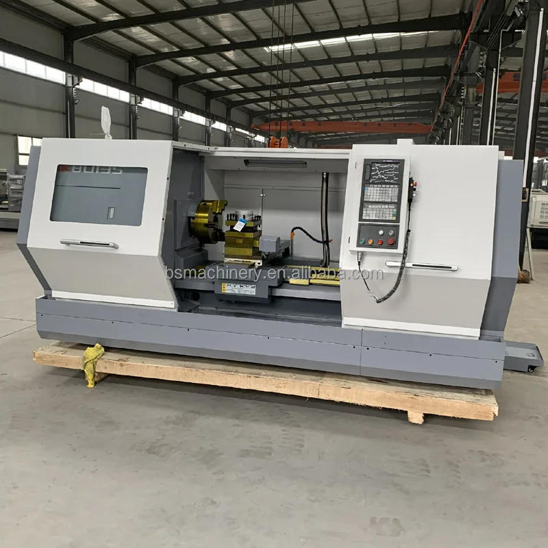 CAK6180 Flat Bed CNC Lathe Machine automatic horizontal type Turning
