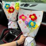 20x35cm Finished Dopamine Creative Bouquet Cartoon Artificial Flower Bouquet