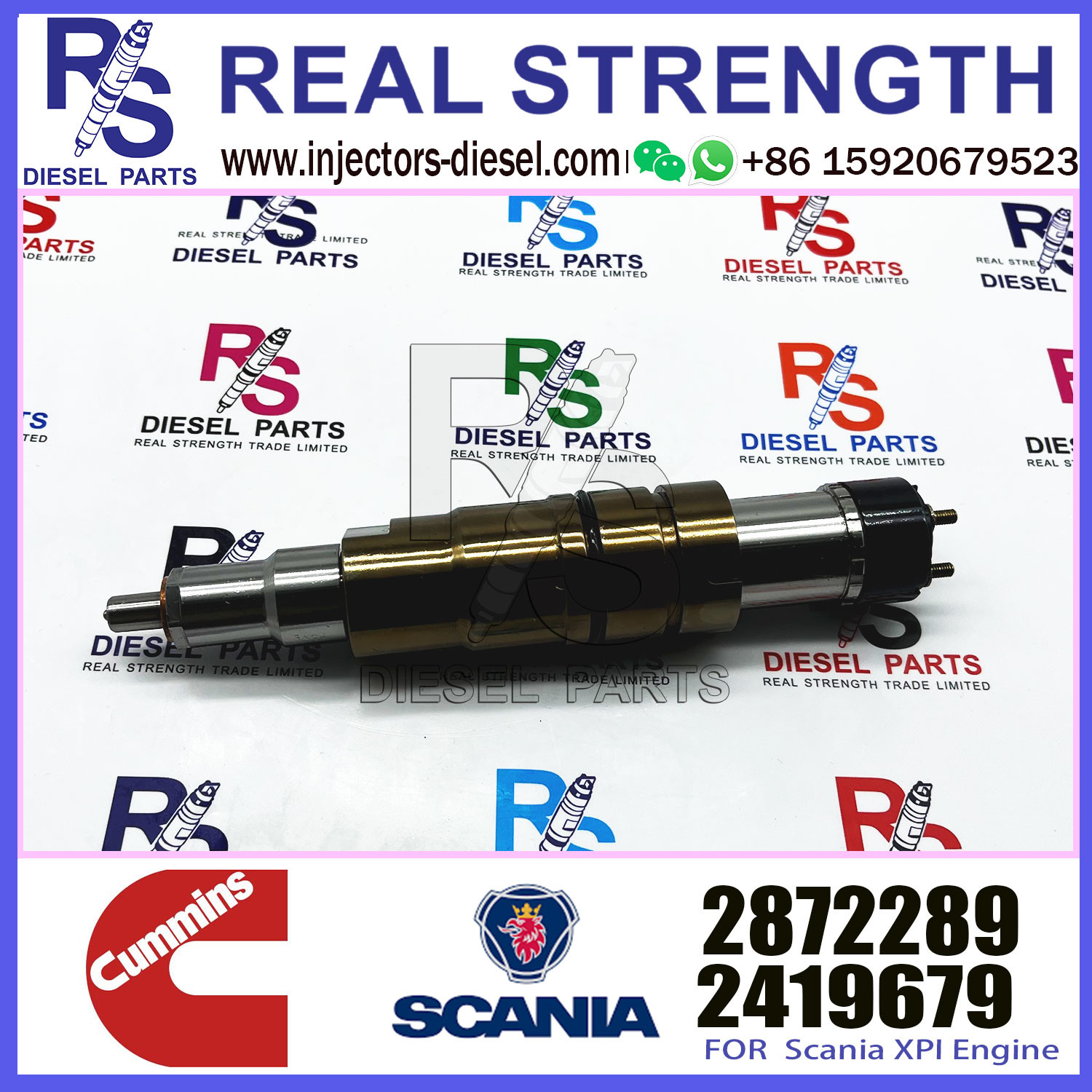 High Quality Diesel Fuel Injector 2872544 2872289 For CUMMINS ISZ13 QSZ13 Engine