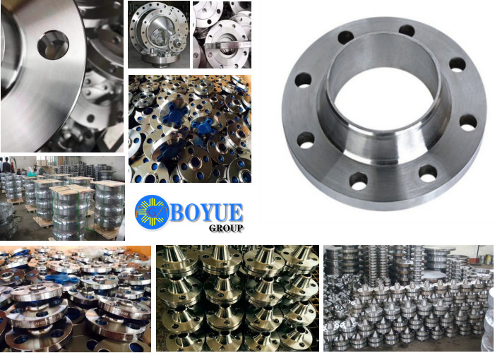Nickel Alloy Steel Pipe Flange , Weld Neck Pipe Flanges ASME B16.5 UNS N02200