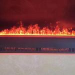 Rectangular Shape Steel Material LED Water Vapor Fireplace For Metal Stoves Sale