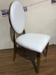 Fully Gold Plated 99cm Brushed Stainless Dining Chairs