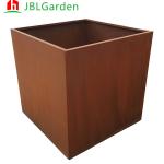 Corten Steel Flower Pot Outdoor Decorative Raised Seed Bed Metal Planter Corten