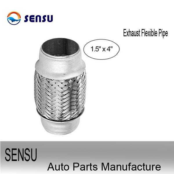 Universal 2'' Id Flexible Exhaust Pipe 51mm*150mm Stainless Steel Braided