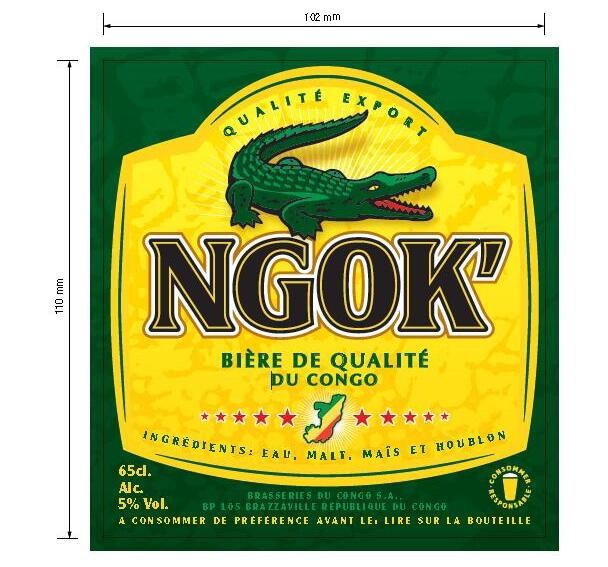 Beer bottle label high wet strenth paper beer labels for bottles metalzied paper beer body label