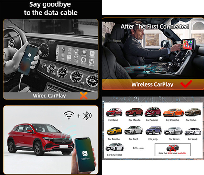 Usb Wireless CarPlay Adapter AI Box Apple Carplay Bluetooth Adapter