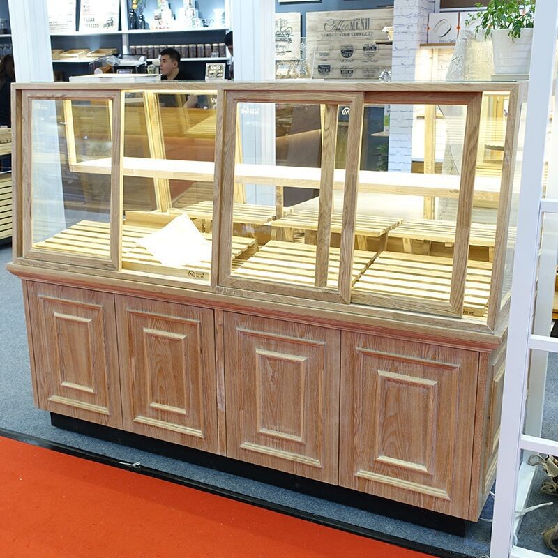 High End Glass Bakery Display Cases Non Refrigerated Non Toxic Materials