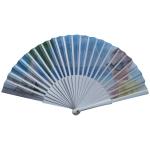 Custom Made Wooden Folding Fan 23cm 30cm Length As Promotion Gift