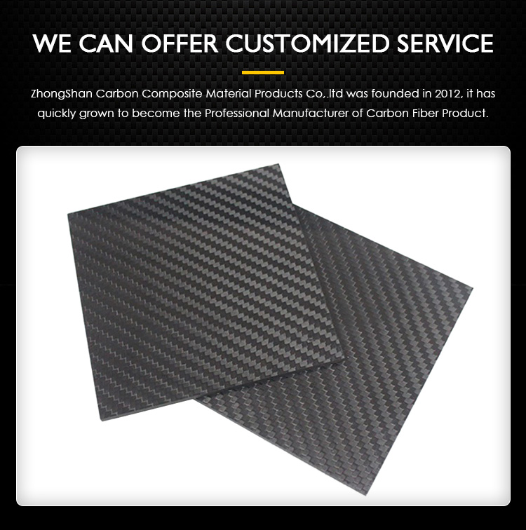 Carbon Fiber Plate for Kart Racing Medical Supplies Drone Part CNC Machining