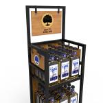Supermarket Wine Display Shelf Rack Liquor