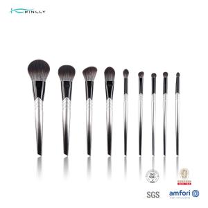 Wholesale Plastic Handle 9pcs Makeup Brush Full Set Nylon Hair Powder Brush from china suppliers