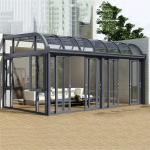 Modern Glass Sunroom Transparent Glass Aluminum Frame Sunroom Heat Insulation