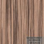 EV Veneer Zebra Engineered Wood Veneer Natural Color Straight Grain