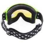 Green Color Comfortable Ski Glasses , Snow Goggles Adjustment Nylon Strap
