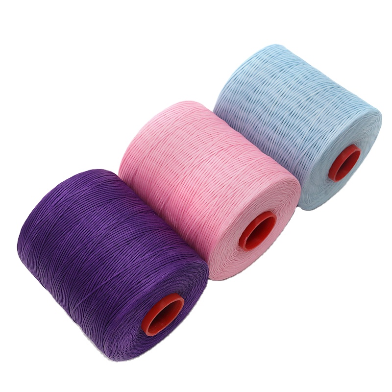 1.0mm Hand-sewn Leather Thread MERCERIZED for Shoes 100% Polyester Waxed Sewing Thread